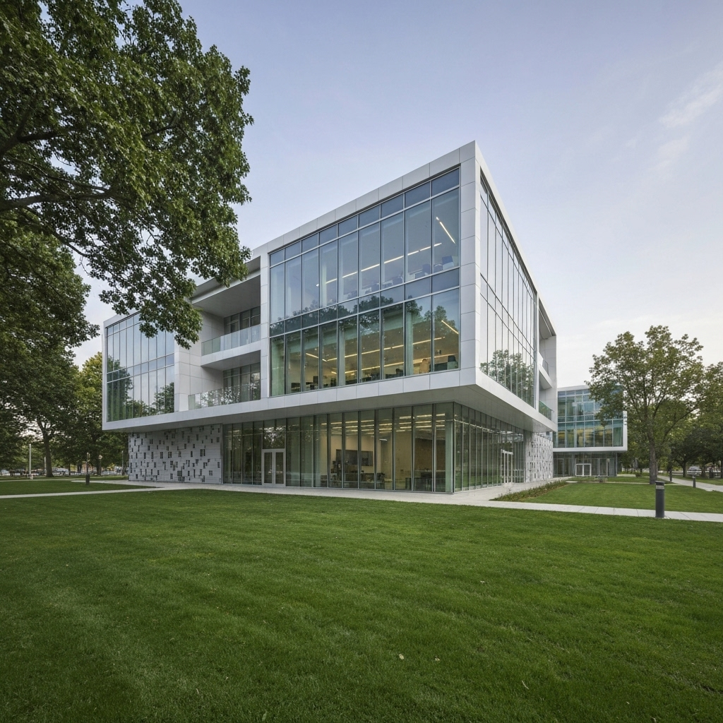 Modern campus building